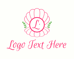 Pearl - Feminine Seashell Letter logo design