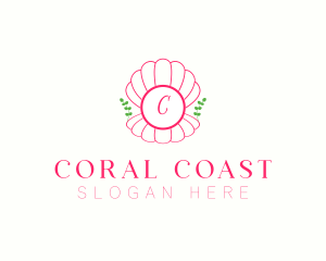 Feminine Seashell Jewelry logo design