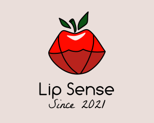Red Apple Lips logo design