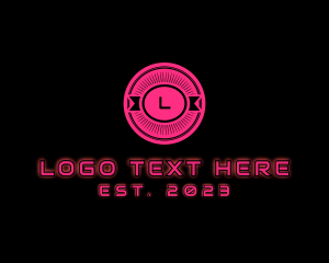 Neon Futuristic Business Logo