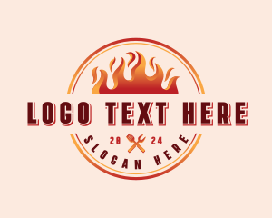 Grill Barbecue Restaurant Logo