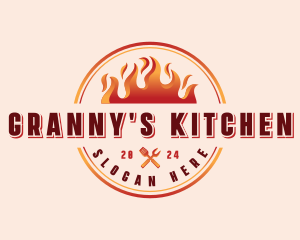 Grill Barbecue Restaurant logo design