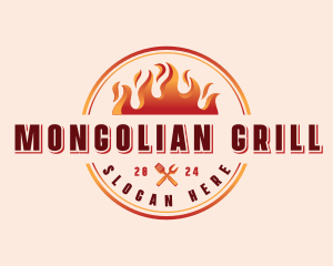 Grill Barbecue Restaurant logo design