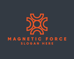 Magnetism - Modern Magnet Sphere logo design