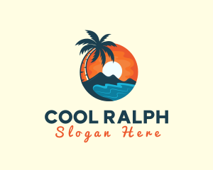 Travel - Island Travel Beach logo design