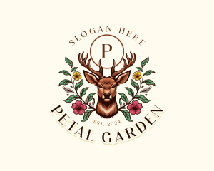 Petal - Flower Floral Deer logo design