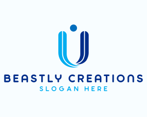 Consulting Company Letter U logo design