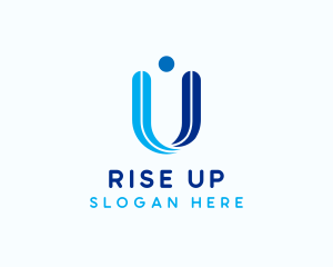 Consulting Company Letter U logo design