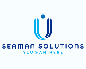 Consulting Company Letter U logo design