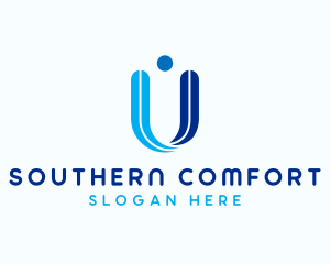 Consulting Company Letter U logo design