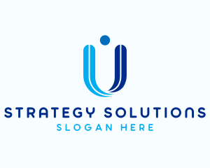 Consultant - Consulting Company Letter U logo design