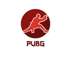 Jiu Jitsu - Red Circle Kungfu logo design