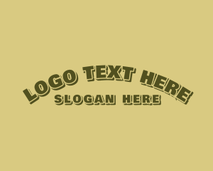 Rustic - Curve Retro Business logo design