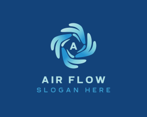 Cooling Air Conditioning logo design