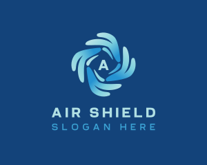 Cooling Air Conditioning logo design