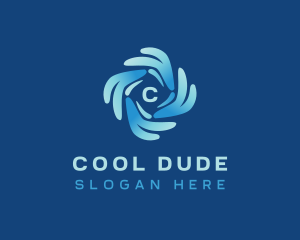 Cooling Air Conditioning logo design