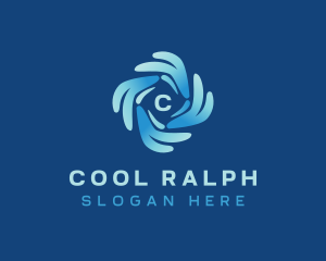 Cooling Air Conditioning logo design