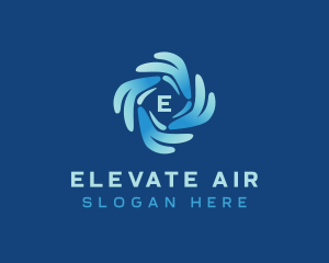 Cooling Air Conditioning logo design