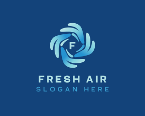 Cooling Air Conditioning logo design