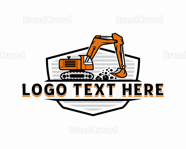 Industrial Mining Excavator Logo