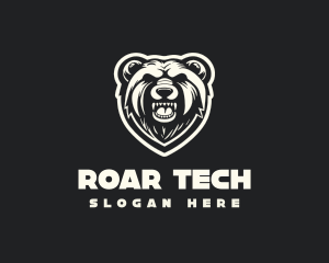 Grizzly Bear Roar logo design