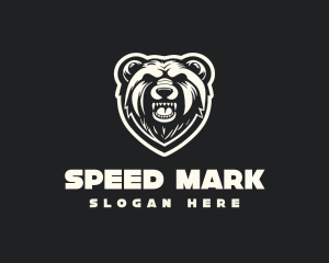 Grizzly Bear Roar logo design