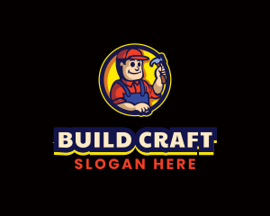 Hammer Carpenter Builder logo design