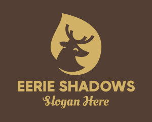 Deer Drop Shadow logo design