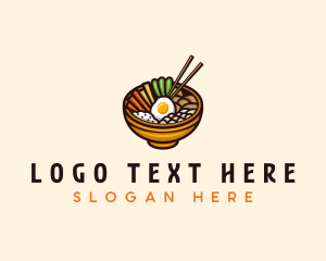 Bibimbap - Korean Bibimbap Restaurant logo design