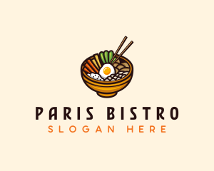 Korean Bibimbap Restaurant logo design