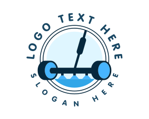 Power Wash - Water Pressure Cleaning Tool logo design