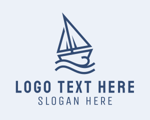 Maritime - Sailing Boat Cruise logo design