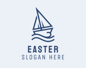 Sailing Boat Cruise Logo