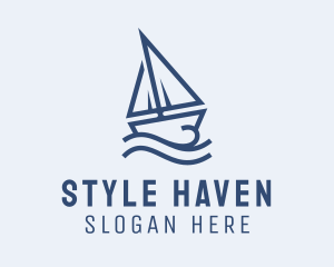 Sailing Boat Cruise Logo