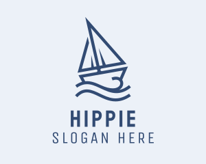 Blue - Sailing Boat Cruise logo design