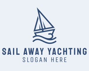 Sailing Boat Cruise logo design