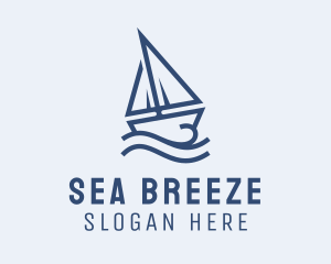 Sailing Boat Cruise logo design