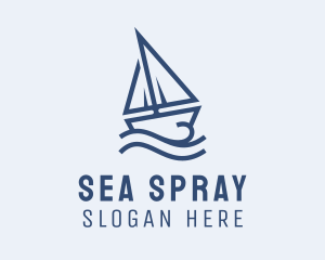 Sailing Boat Cruise logo design