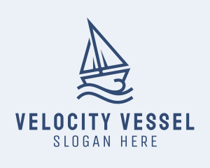 Speedboat - Sailing Boat Cruise logo design