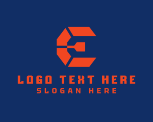 Telecom - Esports Gaming Letter E logo design