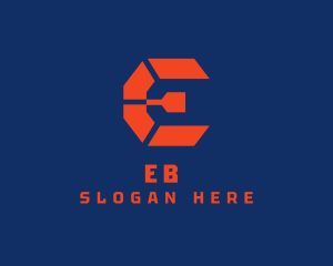 Game Streaming - Esports Gaming Letter E logo design
