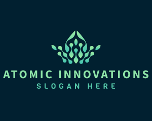 Biotech Technology Leaf logo design