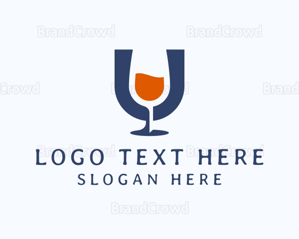 Wine Glass Winery Pub Logo