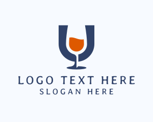 Sommelier - Wine Glass Winery Pub logo design
