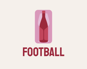 Cocktail - Wine Glass Bottle Party logo design