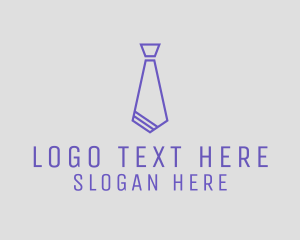 Stylish Suit Tie Logo