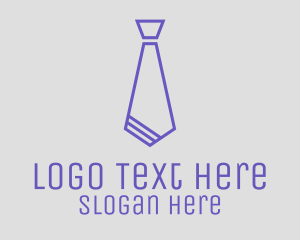 Recruitment - Blue Stylish Tie logo design