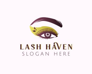 Beautician Eyelashes Extension logo design