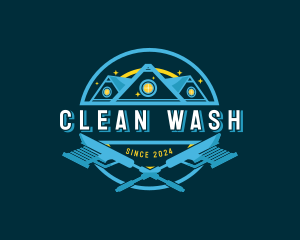 Power Wash Sparkle Clean logo design