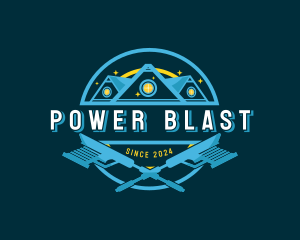 Power Wash Sparkle Clean logo design